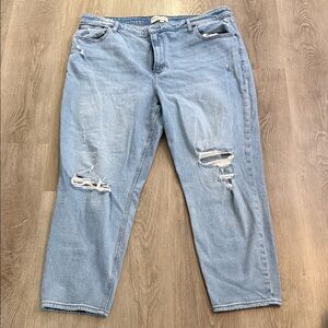 Abercrombie & Fitch Light Blue Boyfriend Jeans